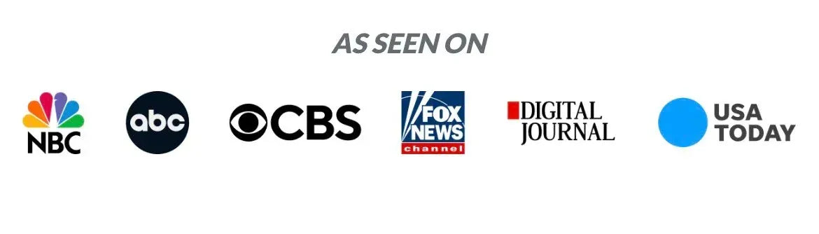 As seen on NBC, ABC, CBS, Fox News, Digital Journal and USA Today