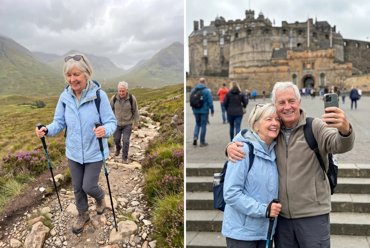 Hiking the West Highland Way and a selfie in front of Edinburgh Castle